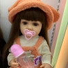 Cute and reborn doll, a birthday gift for your girlfriend, with a high-end feel. It can dress and talk, comes with diapers, and can be diy. BJD doll gift box toy singing and dancing Barbie figurine details Picture